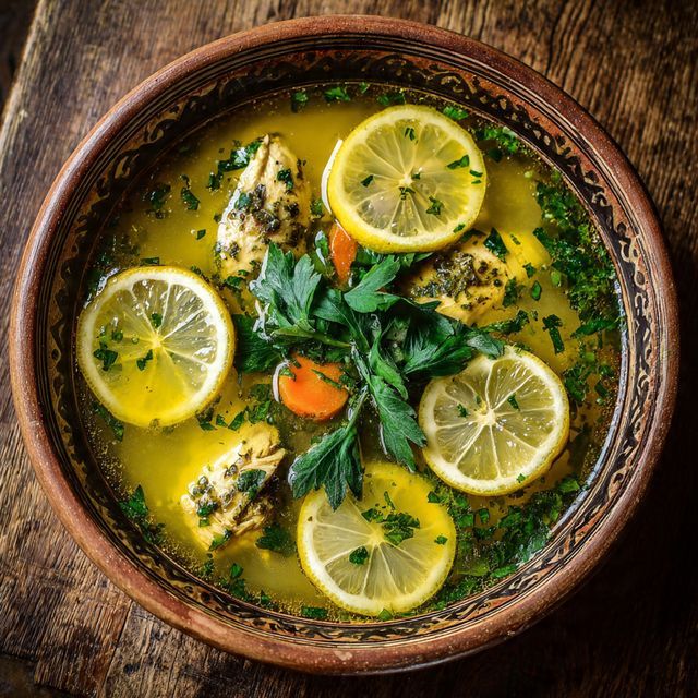 Lemon Coriander Soup (Chicken)