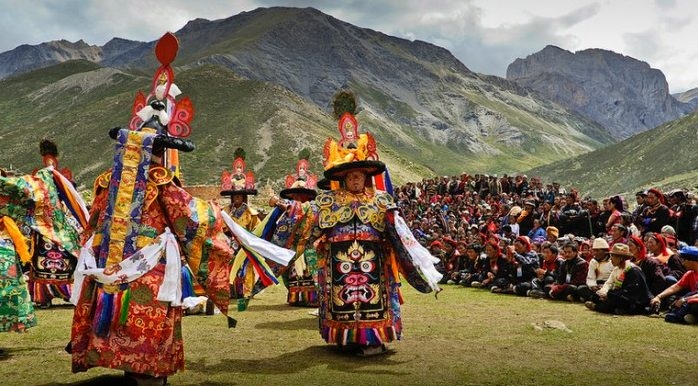 Cultural scene in Mustang